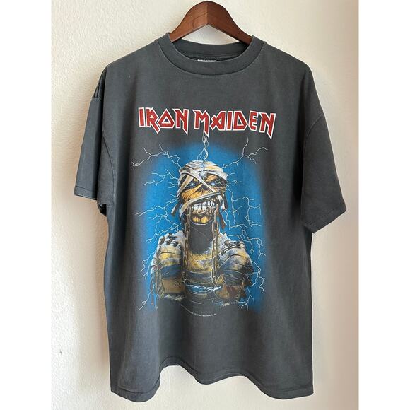 Iron Maiden "World Slavery Tour 84/85" Vintage Reprint Single Stitch - Picture 1 of 7